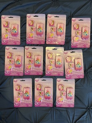 Disney Princess Birthday Candle / Cake Topper 2''X 3'' ( 4- pc Set )  