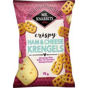 Mr.Knabbits Krengels Ham & Cheese Maischips 14 x 75g