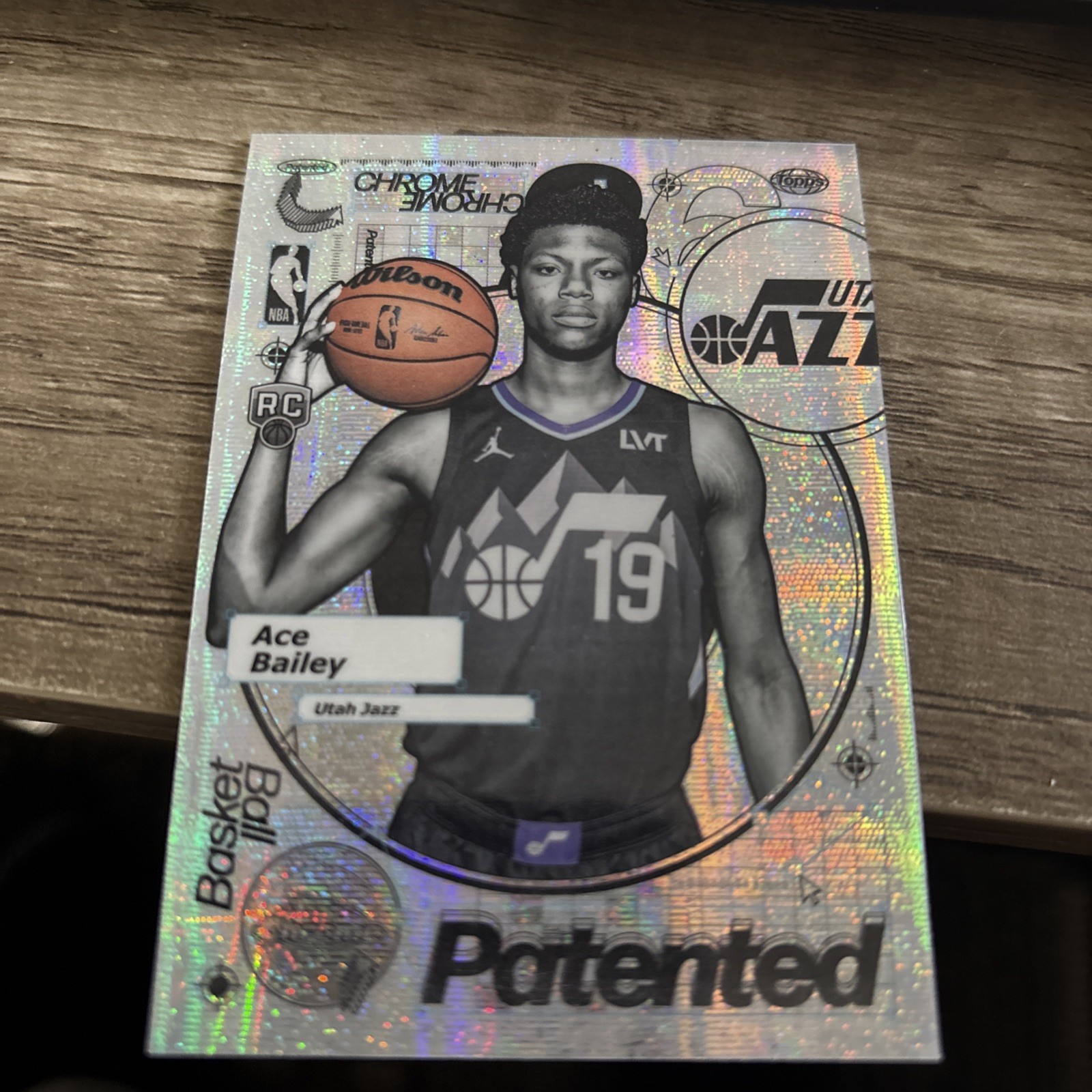 2025 Topps Chrome Basketball Ace Bailey Patented Rookie SSP Case Hit