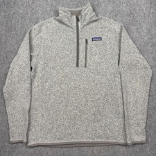 Patagonia Better Sweater 1/4 Zip Jacket Mens S Grey Fleece Pullover Outdoors