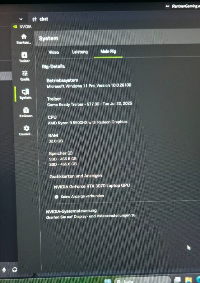 XMG Apex 15 (M21) (AMD Ryzen 9 5900HX, NVIDIA RTX 3070, 32 GB RAM) Gaming Laptop - Bild 2 von 4