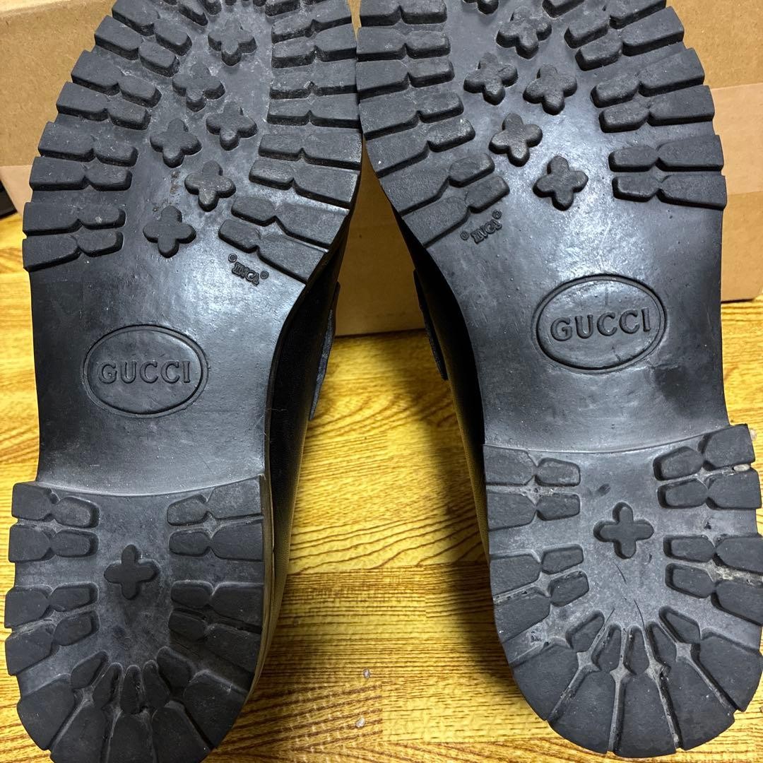 GUCCI Boots Heel Horsebit Leather Black EU36/US6 116429c thumbnail 24