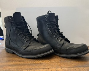 Pre-Owned Men\'s Timberland Black Leather Earthkeeper Shoes/Boots, Size 8.5 Original Timberland Boots | eBay main image 4
