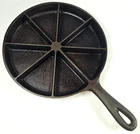 VTG BSR Cast Iron Cornbread Skillet 8-Wedge Model 9" Birmingham Stove & Range