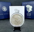 2024 Philadelphia .999 Silver Uncirculated Peace Dollar with OGP & COA!