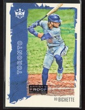 Bo Bichette 2021 Panini Diamond Kings #77 Artist's Proof Blue Toronto Blue Jays