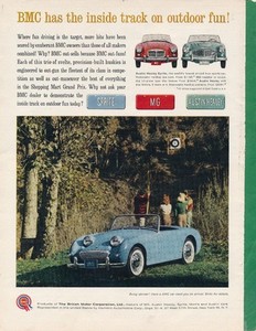 Magazine Ad - 1961 - British Motor Corp. - Austin Healey Sprite