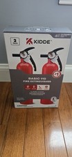 Kidde Home 1-A:10-B:C Class ABC 2.5 lb. Fire Extinguisher 2-Pack 21030932 NEW