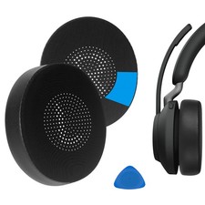 Geekria Cooling-Gel Ear Pads for Jabra Evolve2 65 40 MS UC Headphones Black