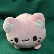 Aurora World Tasty Peach Strawberry Meowchi Pink Kitty Cat Plush 7"