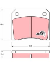 TRW Brake Pads fits Aston Martin DBS Volante 4.0 Vantage (GDB557)