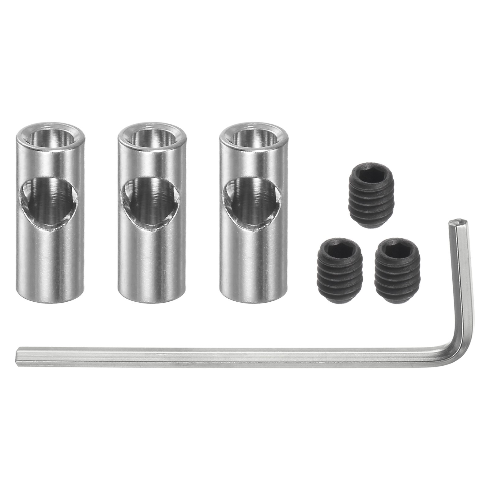 3pcs Pinion Gear Adapter 5mm to 3.175mm Shaft Coupler with Grub Screws Hex Key