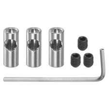 3pcs Pinion Gear Adapter 5mm to 3.175mm Shaft Coupler with Grub Screws Hex Key