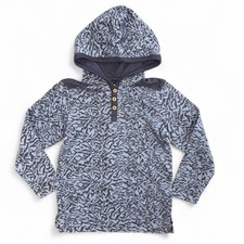 NWT Tucker  Tate Boys Hooded Sweatshirt Blue Size 4 Kangaroo Pocket Casual