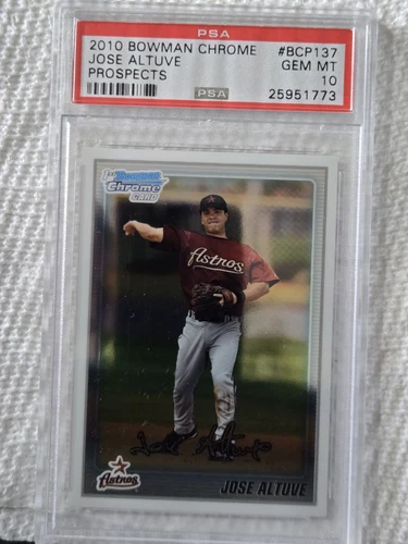 2010 Bowman Chrome - Prospects Jose Altuve #BCP137 (RC) Psa 10