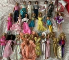HUGE VTG Superstar Barbie Ken Skipper clothes Lot 1980s Peaches, Crystal, Golden