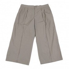 PLEATS PLEASE Poly Cotton Ultrasonic Pinking Cut Wide Pants Size 5 K-118082