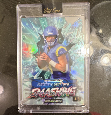Wild Card Alumination Smashing Matthew Stafford Los Angeles Rams 4/5 Card