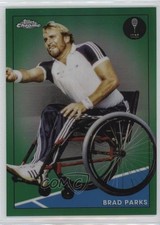 2021 Topps Chrome Green Refractor 62/75 Brad Parks #86 HOF 0rs8