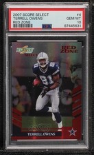 2007 Score Select Red Zone 20/30 Terrell Owens #4 PSA 10 GEM MT HOF 06bg