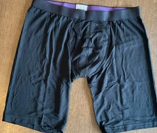 MeUndies Men's UltraModal Core Ball Caddy Boxer Brief with Fly Black Medium New