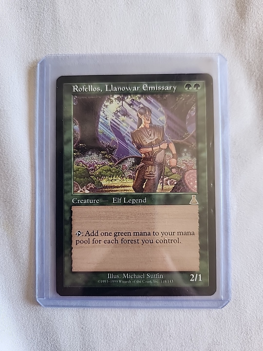Rofellos Llanowar Emissary Urza's Destiny Regular Card MTG Near Mint English