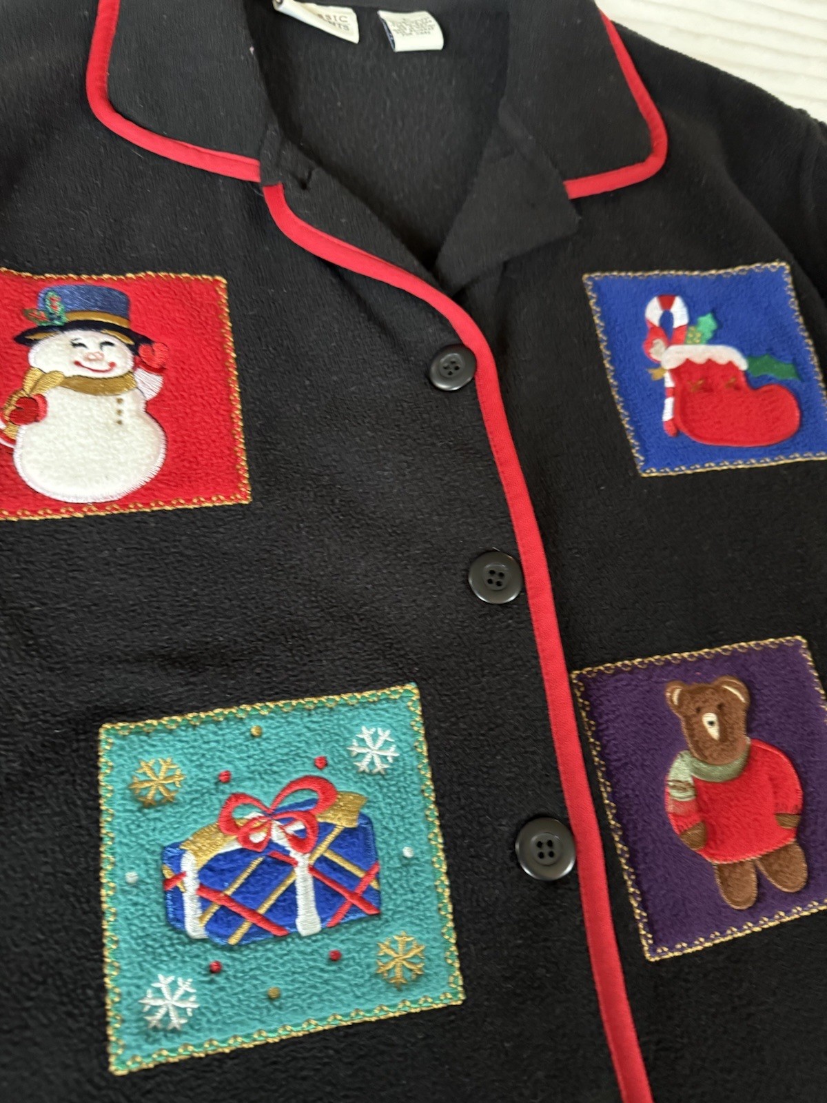 Classic Elements Christmas Women's Large Fleece J… - image 3