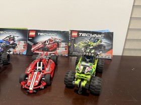 LEGO TECHNIC: Race Cars (42010) (42011) (42027) With Manuals