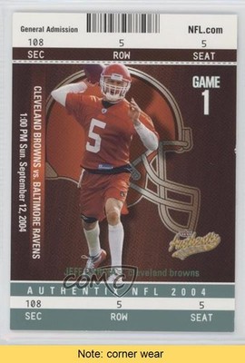 2004 Fleer Authentix General Admissions Green 80/100 Jeff Garcia #74 READ 0af
