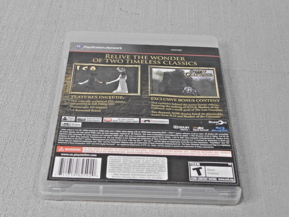 Ico & Shadow of the Colossus Collection PS3 Tested - Image 2 of 2