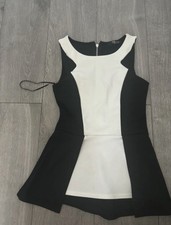 Black Peplum Top Women’s Size 8
