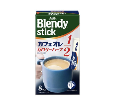 AGF Blendy Cafe Au Lait Half Calorie 8p