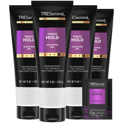 TRESemme Hair , Mega Control 4-Pack, 24H Frizz Control + Keratin Repair, Inst...