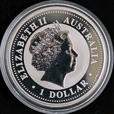 2003 Australia Year of The Goat | 1 oz .999 Frosted Silver Round