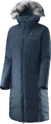 Salomon Coteaux langer Damen-Daunenparka anthrazit Medium 12 UVP 229 £ NEU