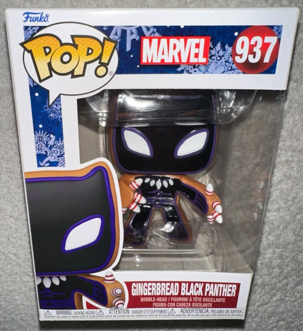 FUNKO POP GINGERBREAD BLACK PANTHER #937 MARVEL **NEW** | eBay