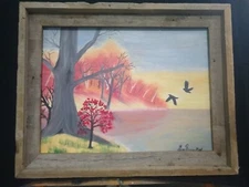 12x16 Framed Oil Painting "Clarisview Cove"