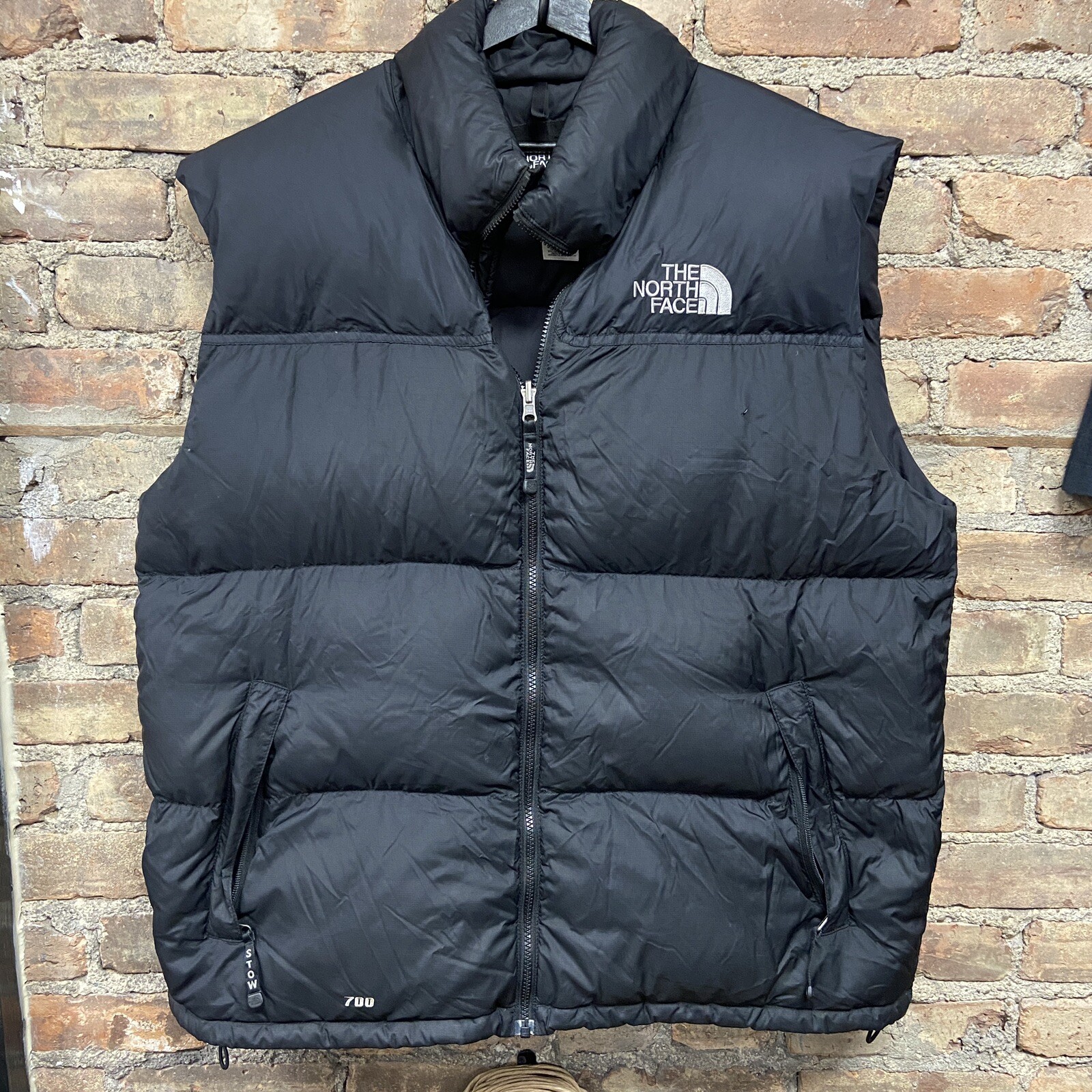 Black Retro Nuptse 700 Down Vest 