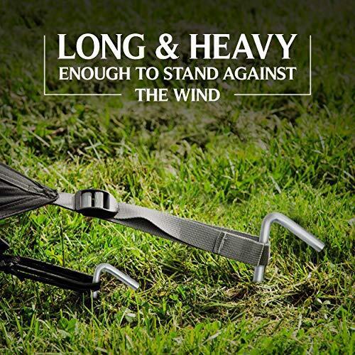 60 Pack Heavy Duty Galvanized Tent Stakes Metal Garden Edging Fence Hook - Picture 3 of 8