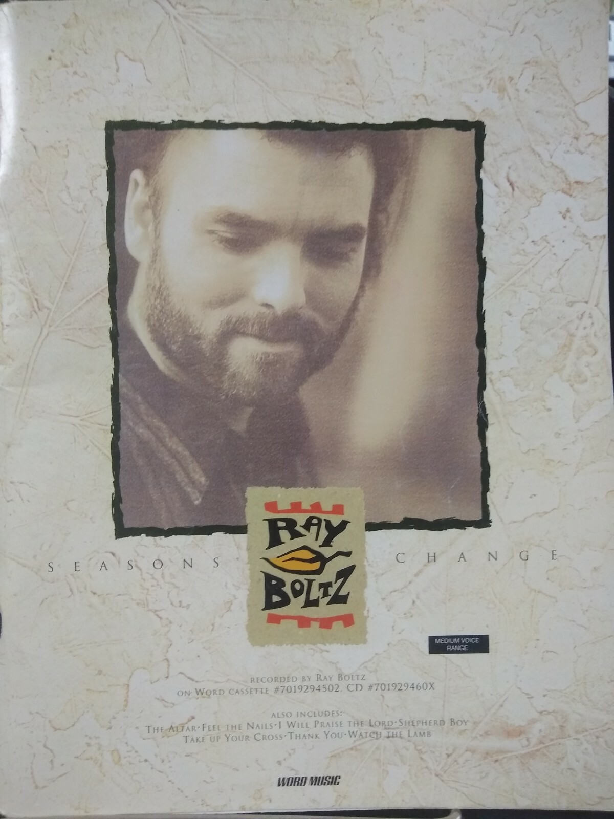Ray Boltz Songbook Seasons Change Christian Praise 1992 Ex Cond eBay