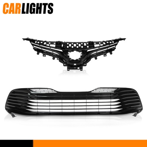 For 2021 2022 Toyota Camry LE Front Bumper Upper Lower Grille Strip - Foto 6
