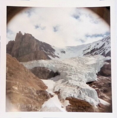 Mt. Athabasca Glacier On North Face Taken From Snow Cat Alberta CA 1960s 3.5x3.5