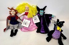 Disney Store Aurora Maleficent Dragon Prince Phillip Lot of 4 Bean Bag Plush