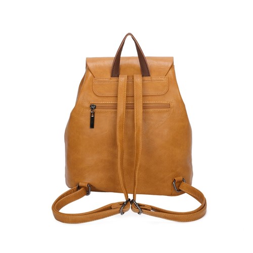 Women Leather Backpack Small Shoulder Handbag Ladies Grab Handle Hand bag UK - Picture 9 of 14