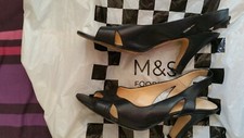 L.K.Bennett Ladies Lether Black Shoes Size 37
