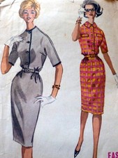 LOVELY VTG 1960s DRESS Sewing Pattern 16/36