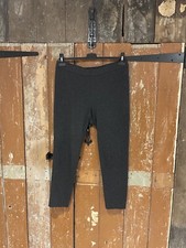 Ponte Leggings Gym Running Grey Elasticated Women  s Size Large