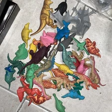 Lot Of Dinosaurs. Hard plastic, Rubber See Pictures