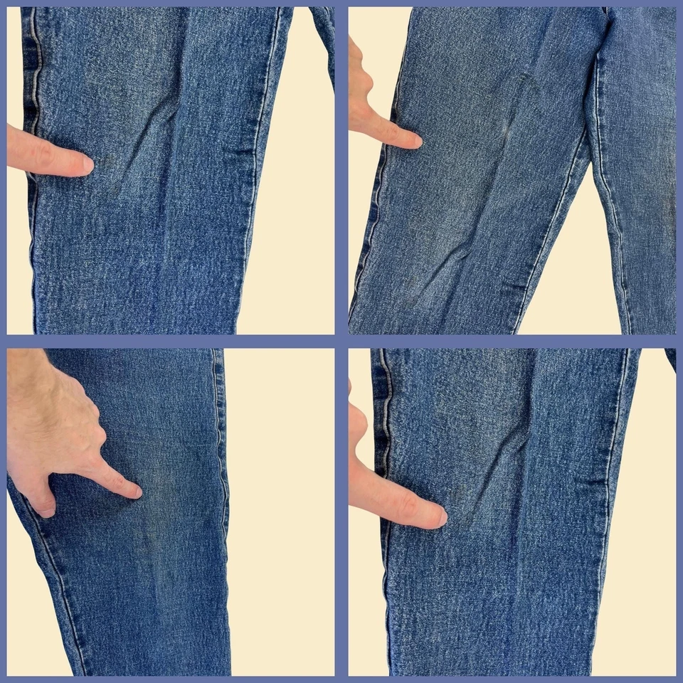 Pantalones estribos vaqueros petite vintage años 90 LizWear talla 12, jeans cónicos años 90 Foto 3 de 4