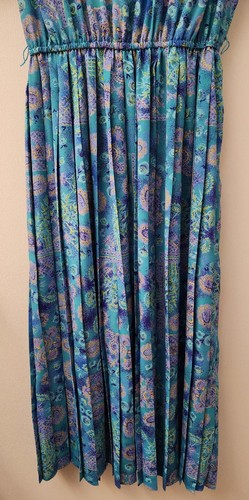 Vintage Lady Carol Petites of New York Plissee Blumen Bürokleid Größe 8 - Bild 12 von 21